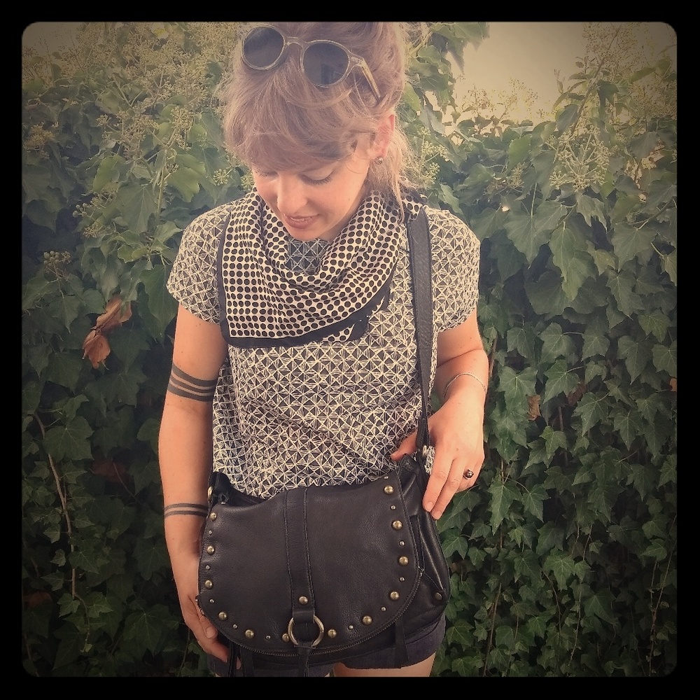 Lucky Brand Black Leather Purse